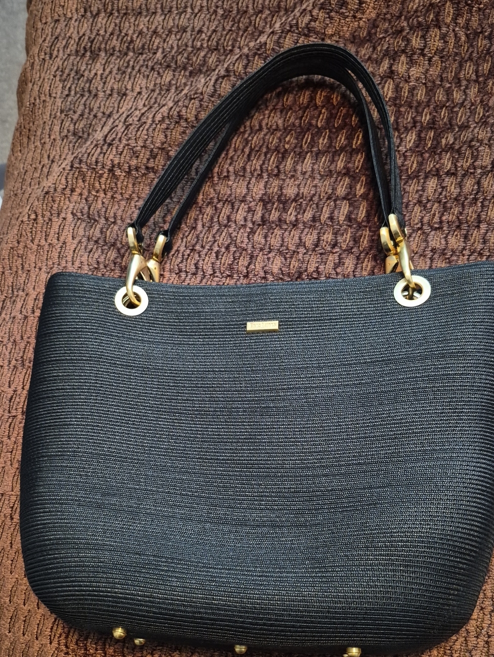 Eric Javits Women's Black & Blue Tote Like New
